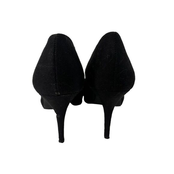 Limelight High Heels Black Classic Pumps Size 9 Rounded Square Toe Microsuede - Picture 5 of 10